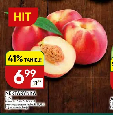 Nektarynka grecka promocja w Chata Polska