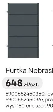 Furtka Nebraska  promocja w Castorama