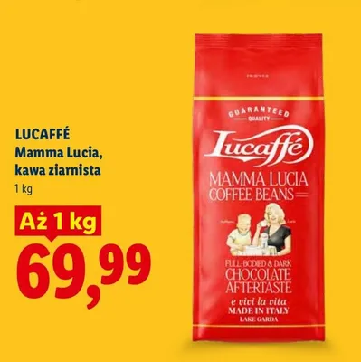 Kawa ziarnista Lucaffé Mamma Lucia promocja w Lidl