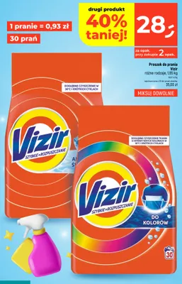 Proszek do prania Vizir Alpejska Świeżość 30 prań promocja w Dealz