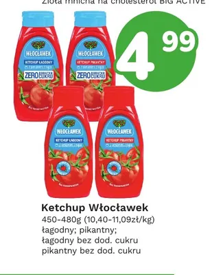 Ketchup Włocławek pikantny bez dod. cukru promocja w Limonka