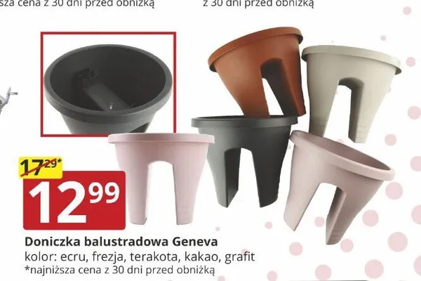 Doniczka balustradowa Geneva promocja w Prymus AGD