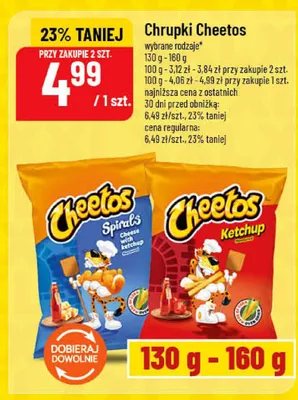 Chrupki Cheetos Spirals Cheese with Ketchup promocja w POLOmarket
