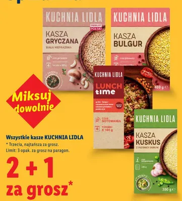 Kasza wszystkie rodzaje promocja w Lidl