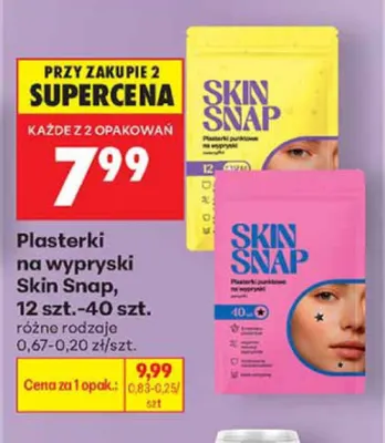 Plasterki na wypryski Skin Snap promocja w Biedronka