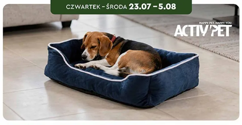 Legowisko prostokątne dla psa Activ'Pet 61x46 cm promocja w Biedronka
