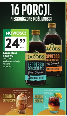 Koncentrat kawowy Jacobs Espresso Concentrate Black Original promocja w Intermarche