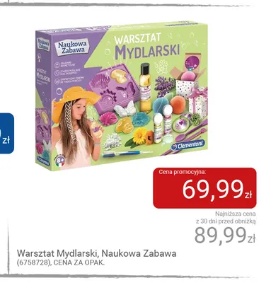 Warsztat mydlarski Naukowa Zabawa Clementoni promocja w Smyk