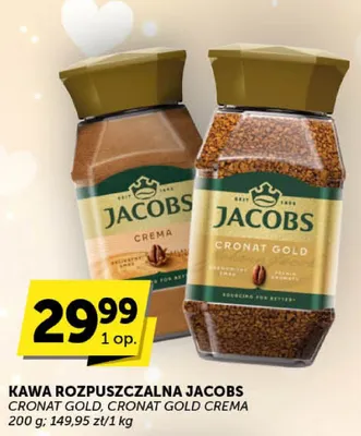Kawa rozpuszczalna Jacobs Cronat Gold, Cronat Gold Crema promocja w ABC