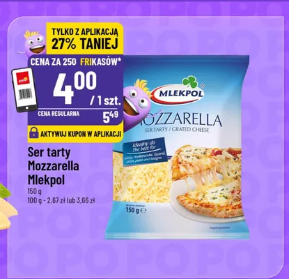 Ser tarty Mozzarella Mlekpol promocja w POLOmarket