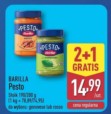 Pesto Barilla genovese promocja w Aldi