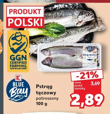 Pstrąg tęczowy patroszony Blue Bay promocja w Kaufland