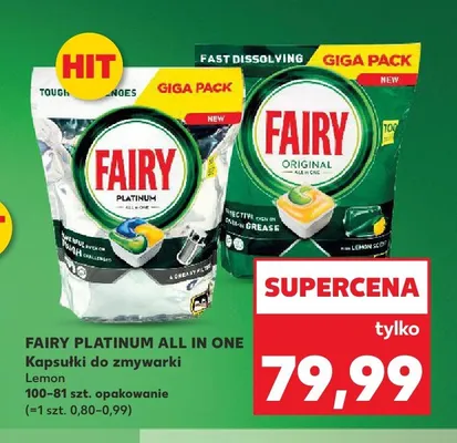 Kapsułki do zmywarki Fairy Original All In One promocja w Kaufland