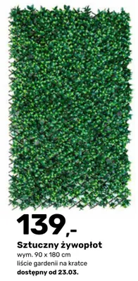 Sztuczny żywopłot promocja w Bricomarche