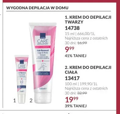 Krem do depilacji ciała Avon Care promocja w AVON