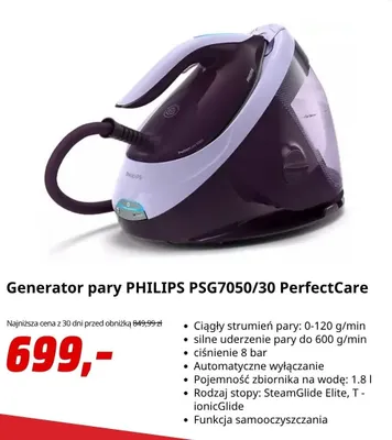 Generator pary Philips PSG7050/30 PerfectCare promocja w Media Markt