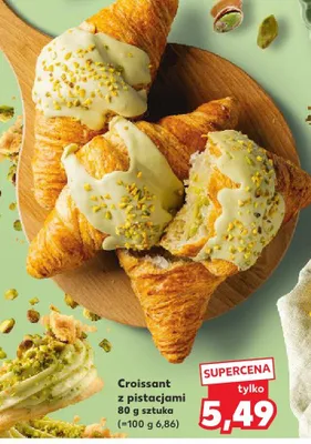 Croissant z pistacjami  promocja w Kaufland