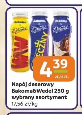 Napój deserowy Bakoma & Wedel promocja w Społem Częstochowa
