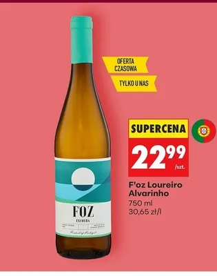 Wino białe F'oz Loureiro Alvarinho promocja w Biedronka