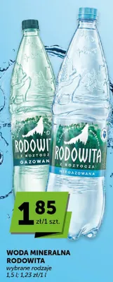 Woda mineralna wybrane rodzaje promocja w Euro Sklep