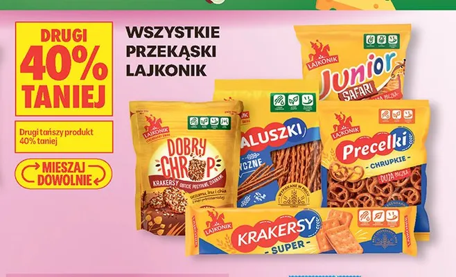 Przekąski Lajkonik promocja w Biedronka