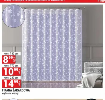 Firana żakardowa promocja w Merkury Market