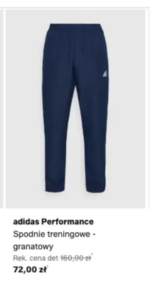 Spodnie treningowe adidas Performance granatowy promocja w Lounge by Zalando
