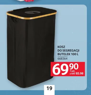 Kosz do segregacji butelek 100 l promocja w Selgros