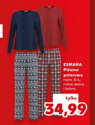 Piżama polarowa Esmara promocja w Kaufland