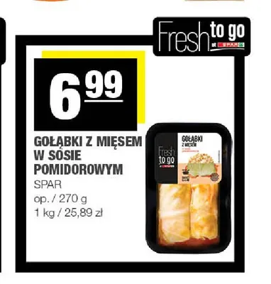Gołąbki z mięsem w sosie pomidorowym Spar promocja w SPAR