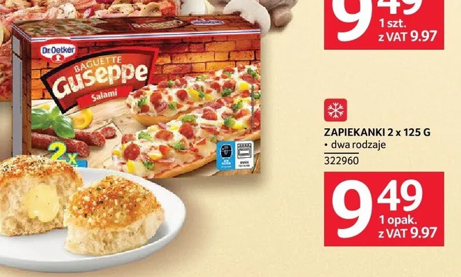 Zapiekanka Baguette Guseppe Salami 2-pak 125g promocja w Selgros