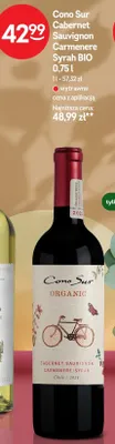 Wino Cabernet Sauvignon Carmenere Syrah BIO promocja w Żabka