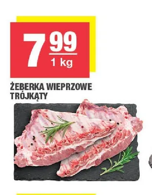 Żeberka wieprzowe trójkąty promocja w SPAR