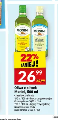 Oliwa z oliwek Classico Monini promocja w Twój Market