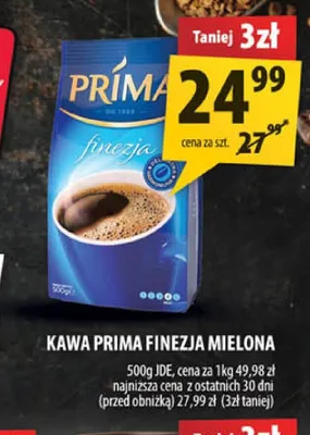 Kawa Prima Finezja mielona promocja w Arhelan