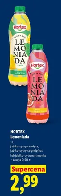 Lemoniada Hortex jabłko-cytryna-mięta promocja w Lidl