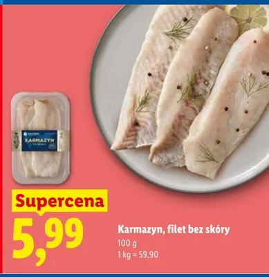 Karmazyn filet bez skóry promocja w Lidl
