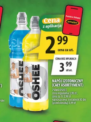 Napój izotoniczny Oshee promocja w Arhelan