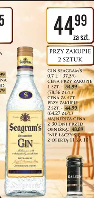 Gin Seagram's promocja w Dino