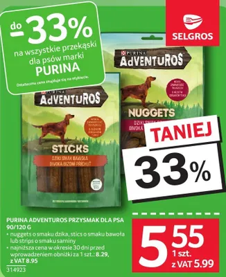 Przysmak dla psa Purina Adventuros 90/120 g promocja w Selgros
