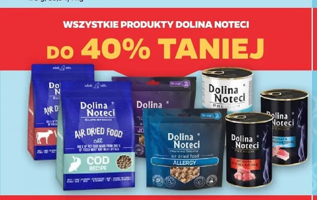 Karma dla psów Dolina Noteci Superfood Air Dried Food Cod Recipe promocja w Netto