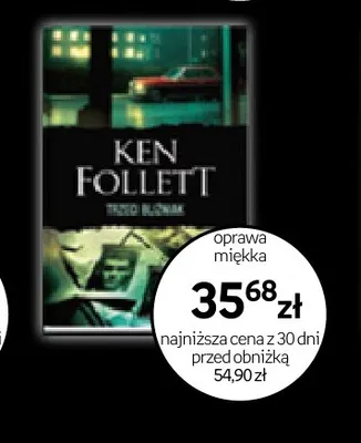 Książka Trzeci bliźniak Ken Follett promocja w Empik