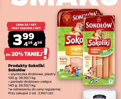 Szyneczka drobiowa Sokoliki Sokołów promocja w Netto