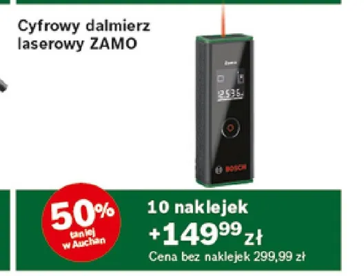 Cyfrowy dalmierz laserowy ZAMO promocja w Auchan