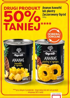 Ananas w puszce kawałki Zaczarowany Ogród promocja w POLOmarket