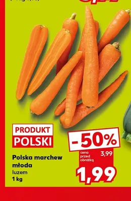 Marchew młoda polska promocja w Kaufland