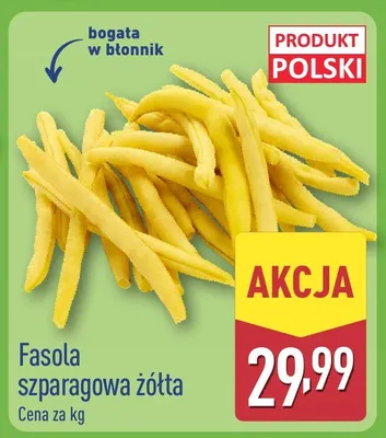 Fasola szparagowa żółta promocja w Aldi
