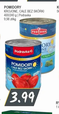 Pomidory krojone Podravka promocja w Słoneczko