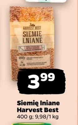 Siemię lniane Harvest Best promocja w Netto