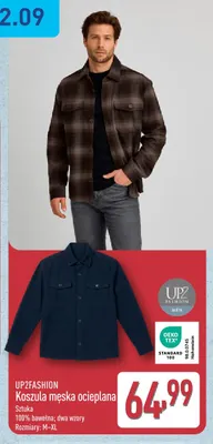 Koszula męska ocieplana UP2FASHION promocja w Aldi